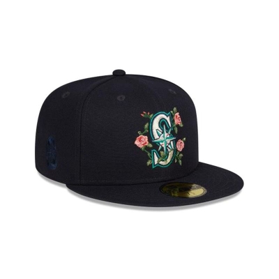 Seattle Mariners Gorra | New Era MLB Bloom 59fifty Fitted Cap Mexico - Azules